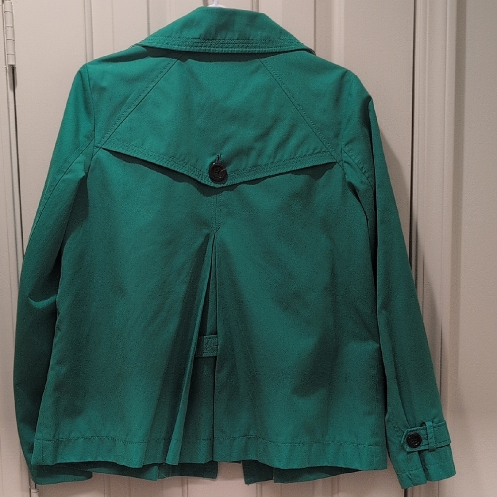 Lands End Kelly Green Women's Jacket Water Repellent Size 6-8 - Picture 4 of 6